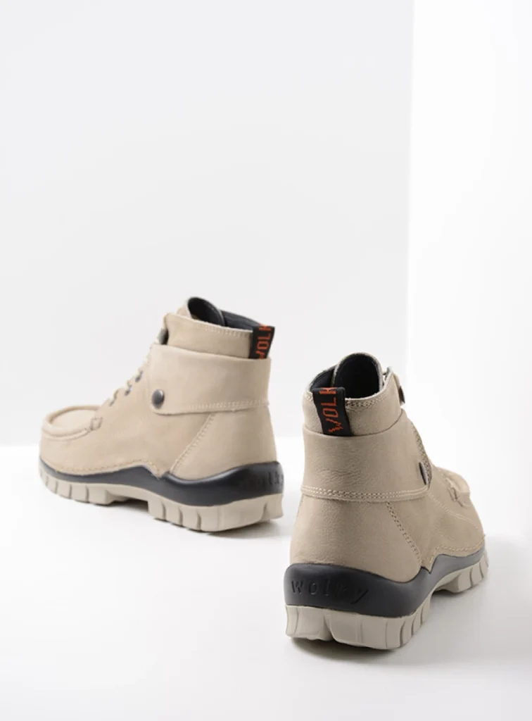 Wolky Hoge veterschoenen 04725 Jump 11125 safari nubuck