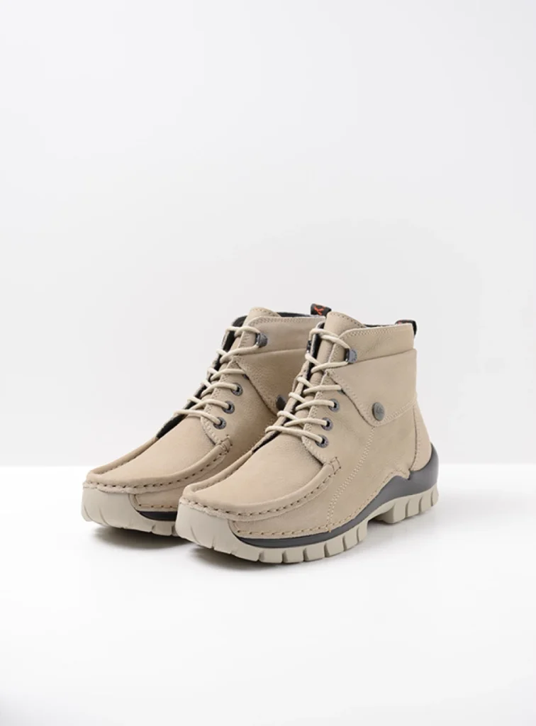 Wolky Hoge veterschoenen 04725 Jump 11125 safari nubuck