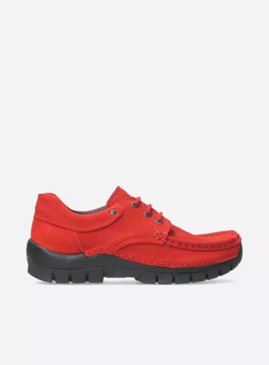 Wolky Veterschoenen 04726 Fly 11500 rood nubuck