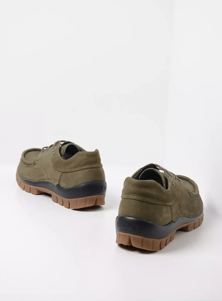 Wolky Veterschoenen 04726 Fly 11709 pesto groen nubuck