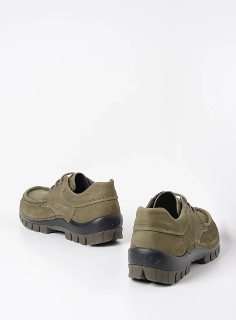 Wolky Veterschoenen 04726 Fly 11709 pesto groen nubuck