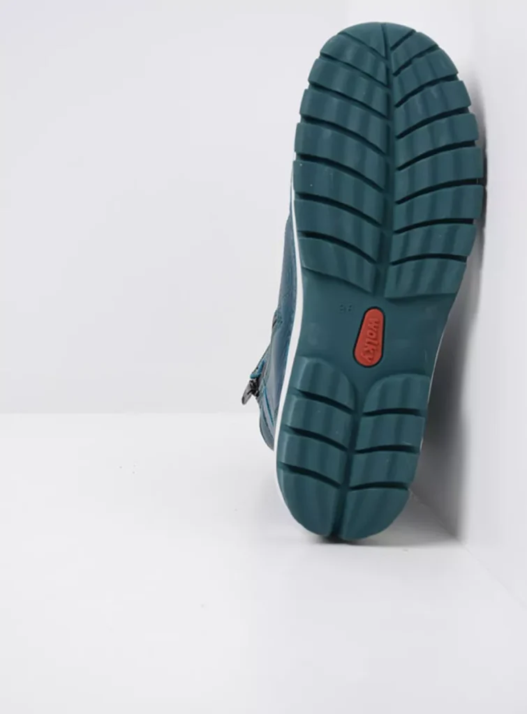 Wolky Hoge veterschoenen 04738 Reach 24880 petrol leer