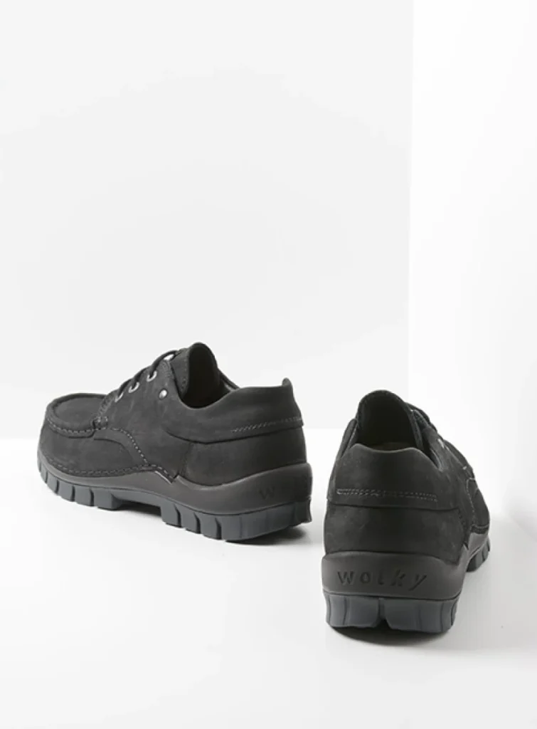 Wolky Comfortschoenen 04750 Fly men 16000 zwart nubuck