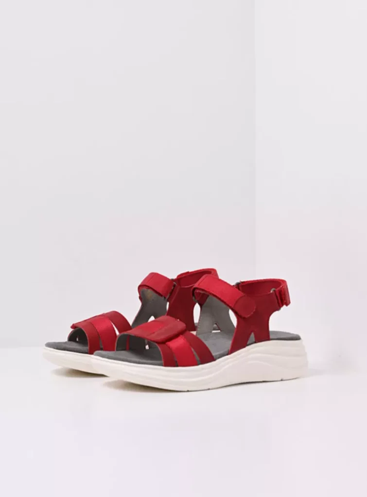 Wolky Sandalen 05652 Miku 10500 rood nubuck