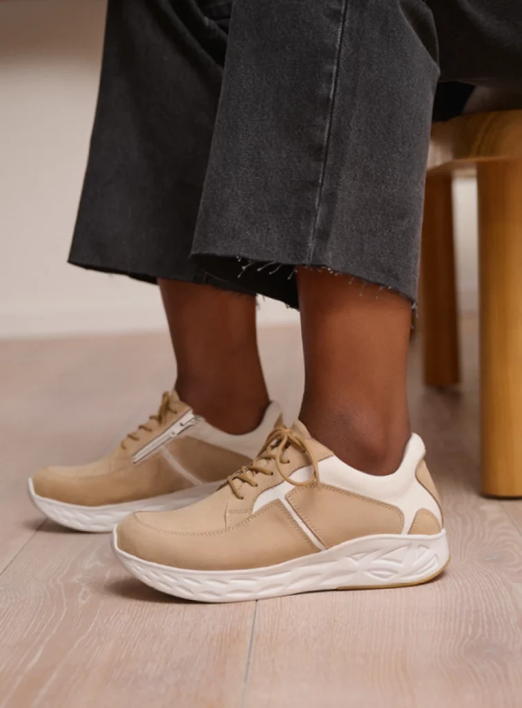 Wolky Sneakers 05700 Bounce 11390 beige-wit nubuck