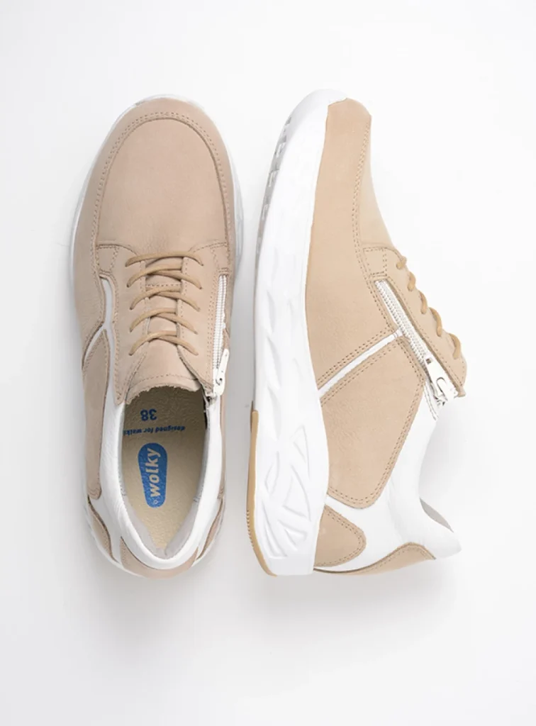 Wolky Sneakers 05700 Bounce 11390 beige-wit nubuck