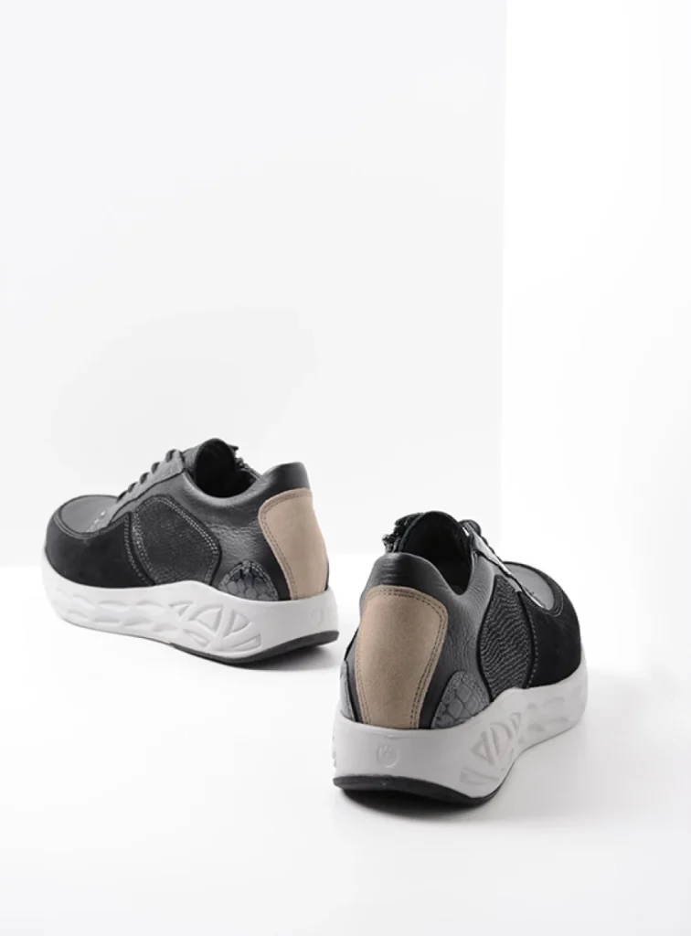 Wolky Sneakers 05700 Bounce 90001 zwart combi leer