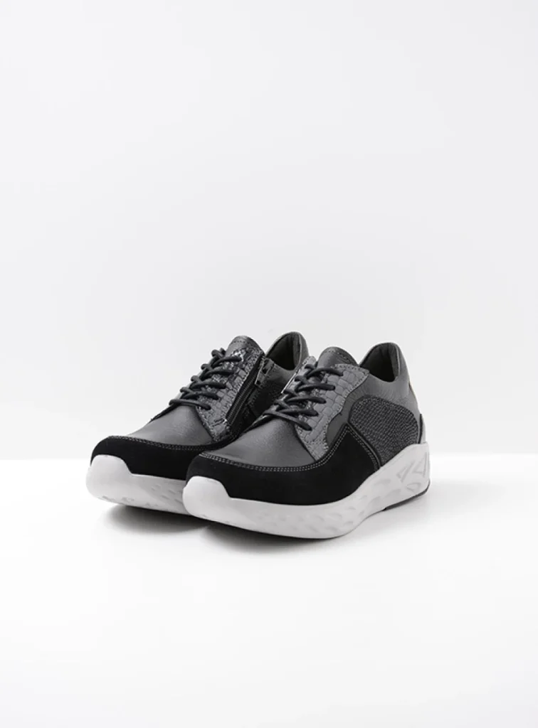 Wolky Sneakers 05700 Bounce 90001 zwart combi leer