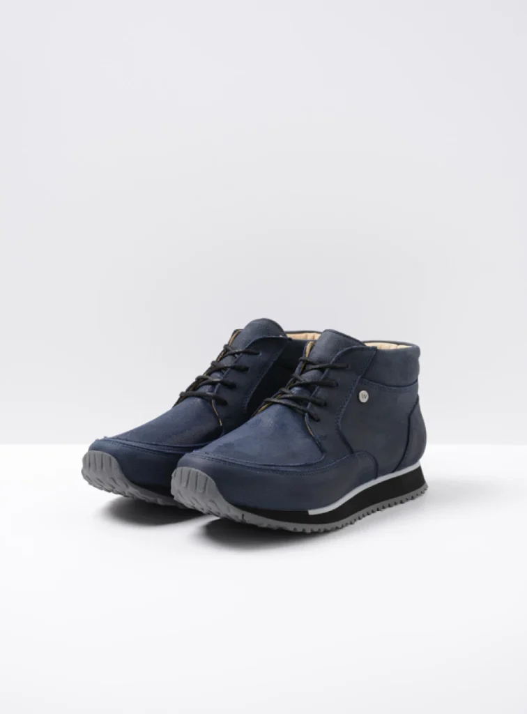 Wolky Sneakers 05802 e-Boot 11800 blauw stretch nubuck