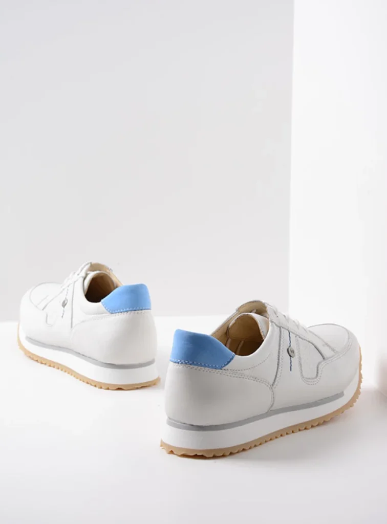 Wolky Sneakers 05804 e-Walk 21185 wit/blauw leer