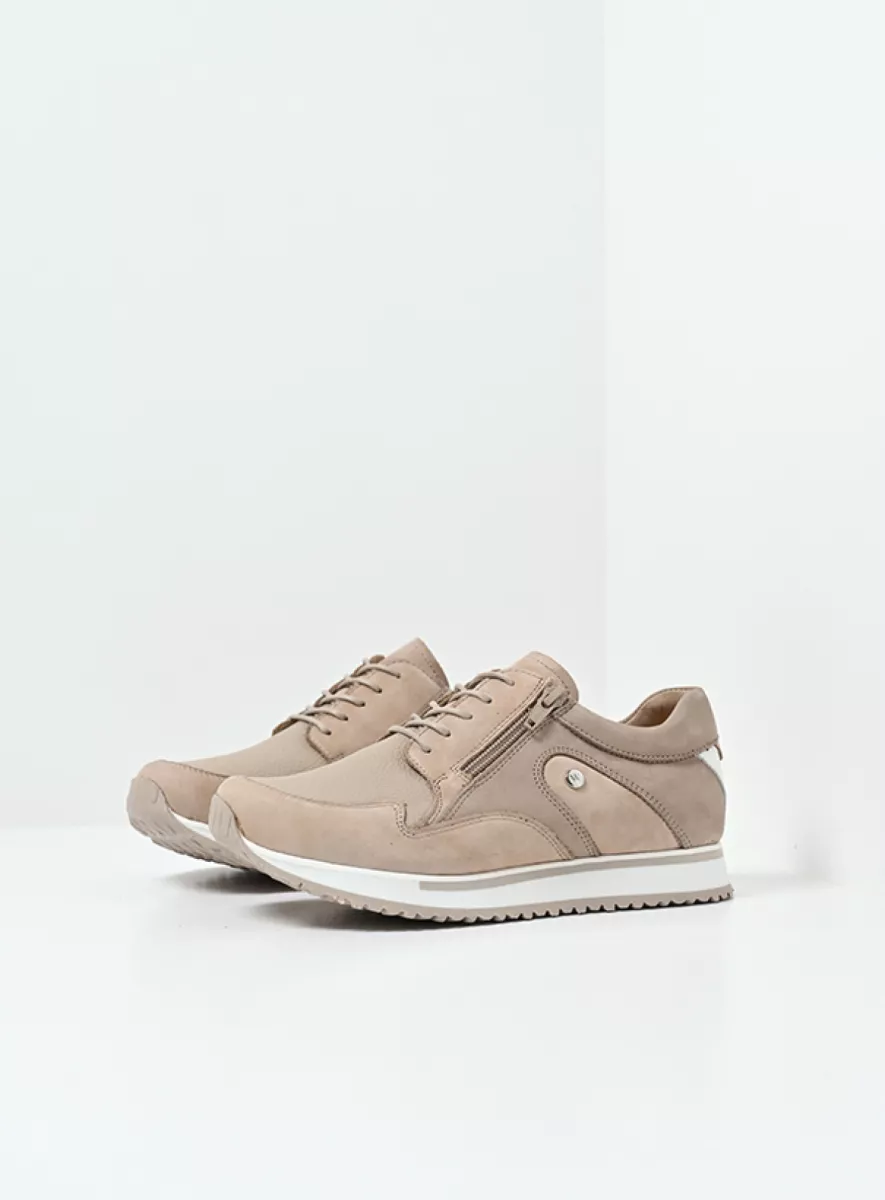 Wolky Sneakers 05812 e-Go S2F 90390 beige stretch/leer combi