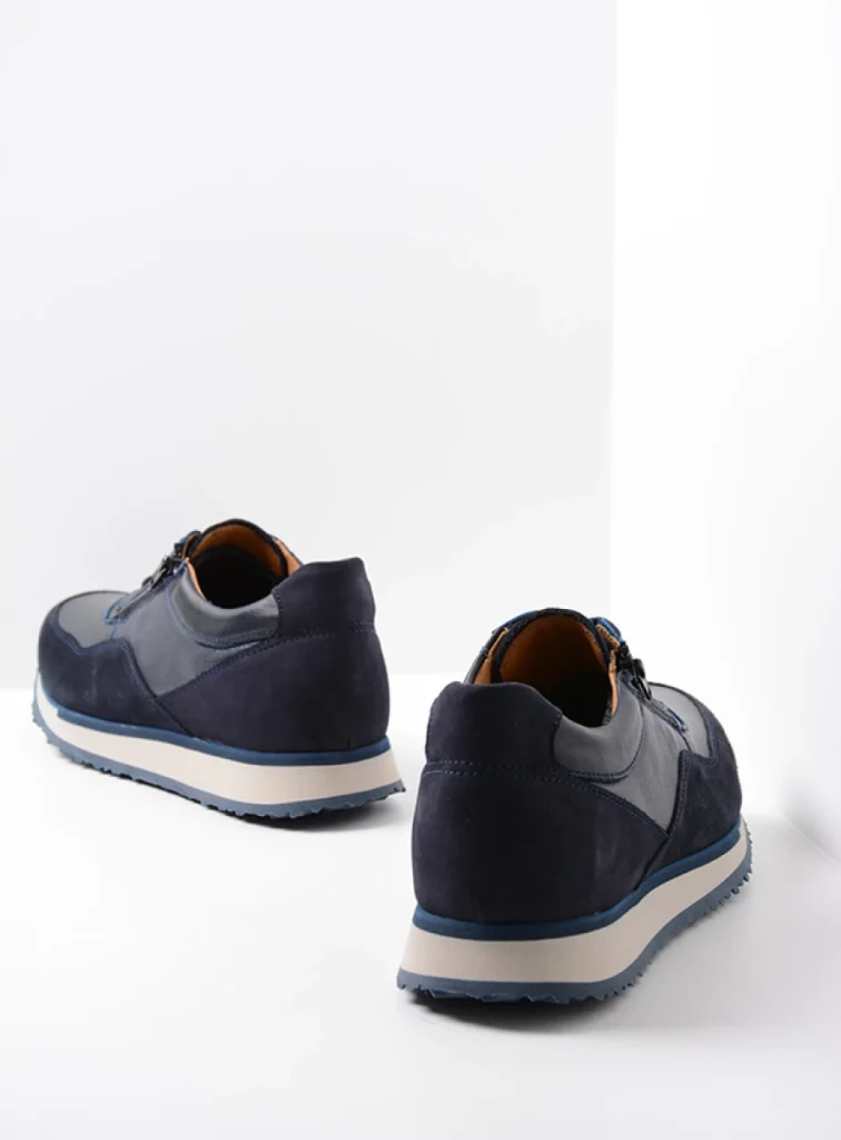 Wolky Sneakers 05853 e-Runner 90802 marineblauw combi leer