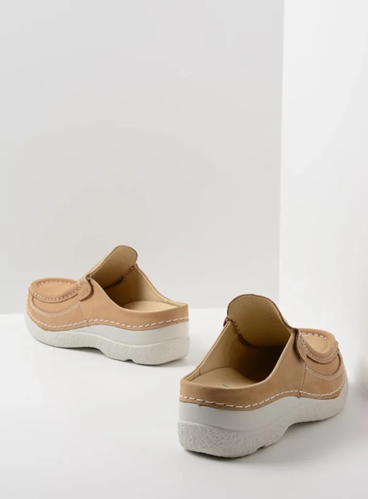 Wolky Klompen 06202 Roll Slide 11390 beige nubuck