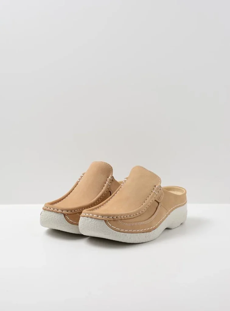 Wolky Klompen 06202 Roll Slide 11390 beige nubuck