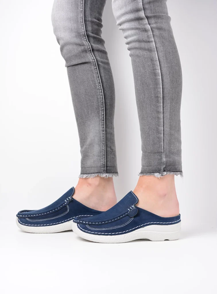 Wolky Klompen 06202 Roll Slide 11820 denim nubuck