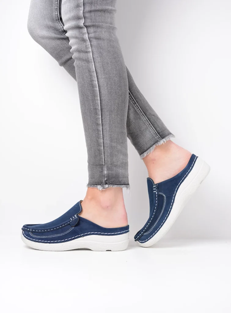 Wolky Klompen 06202 Roll Slide 11820 denim nubuck