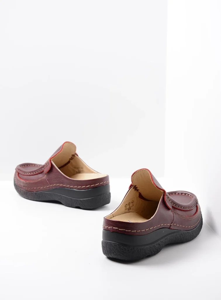 Wolky Slippers 06202 Roll Slide 70500 rood leer