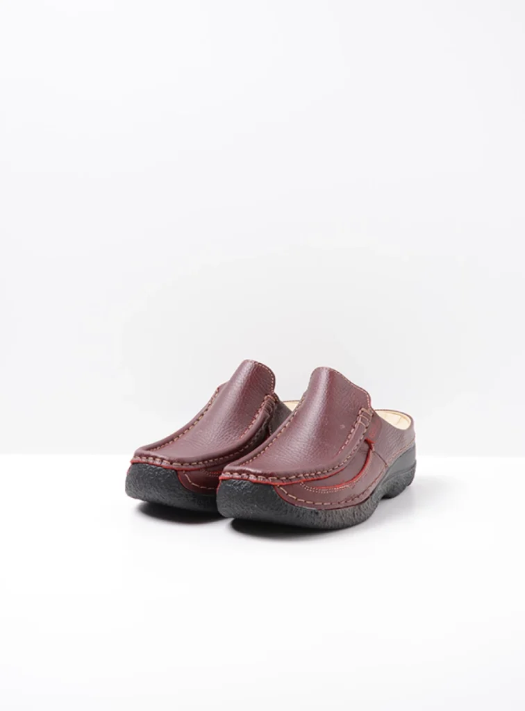 Wolky Slippers 06202 Roll Slide 70500 rood leer