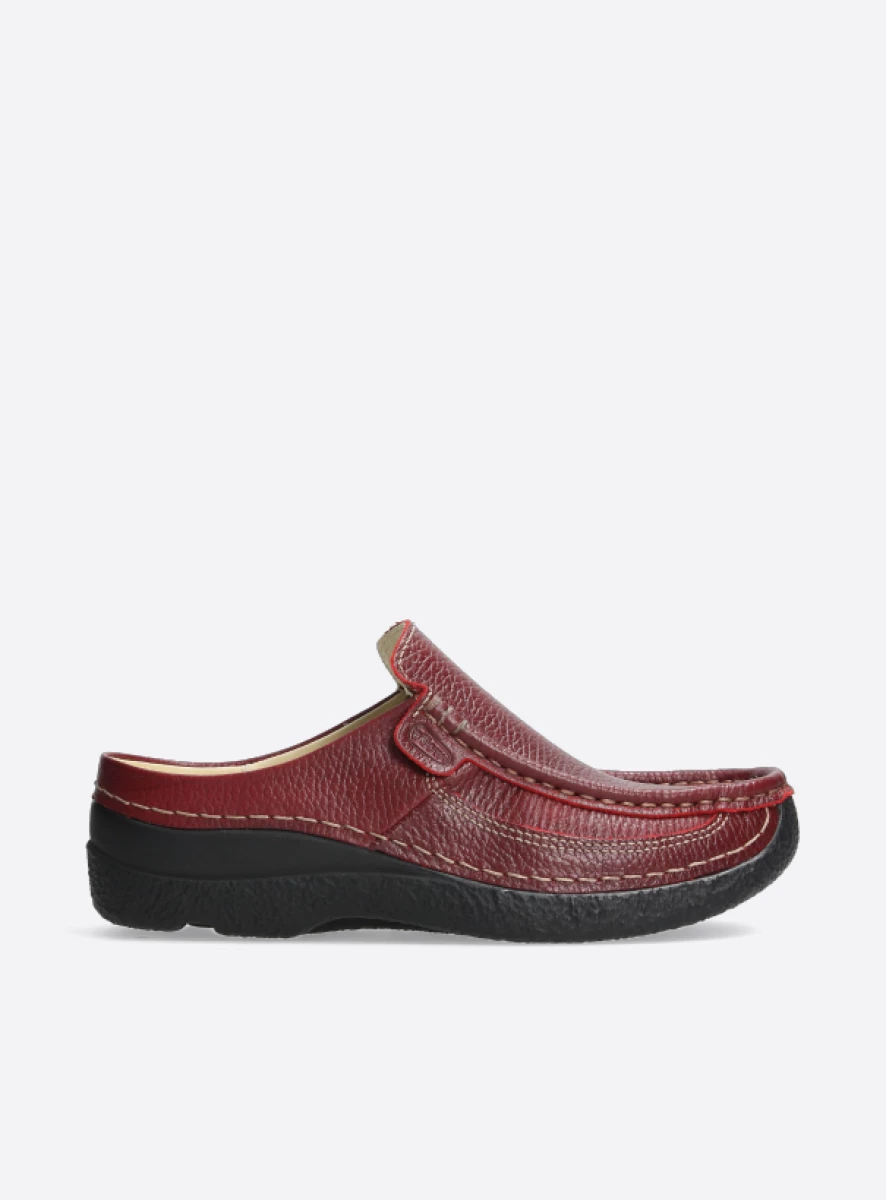 Wolky Slippers 06202 Roll Slide 70500 rood leer