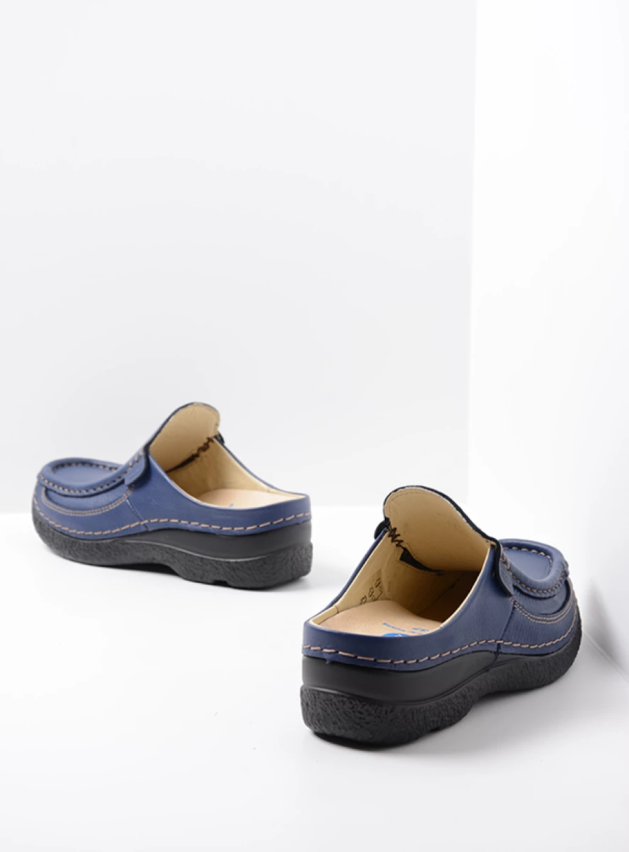 Wolky Slippers 06202 Roll Slide 70890 sky-blue leer