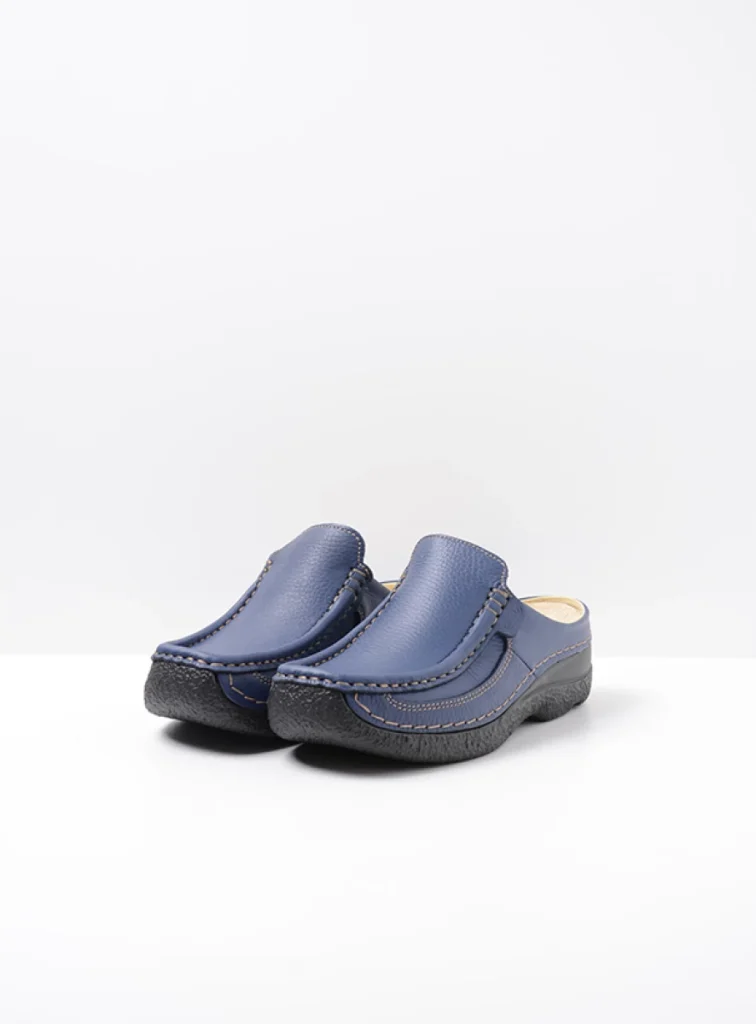 Wolky Slippers 06202 Roll Slide 70890 sky-blue leer