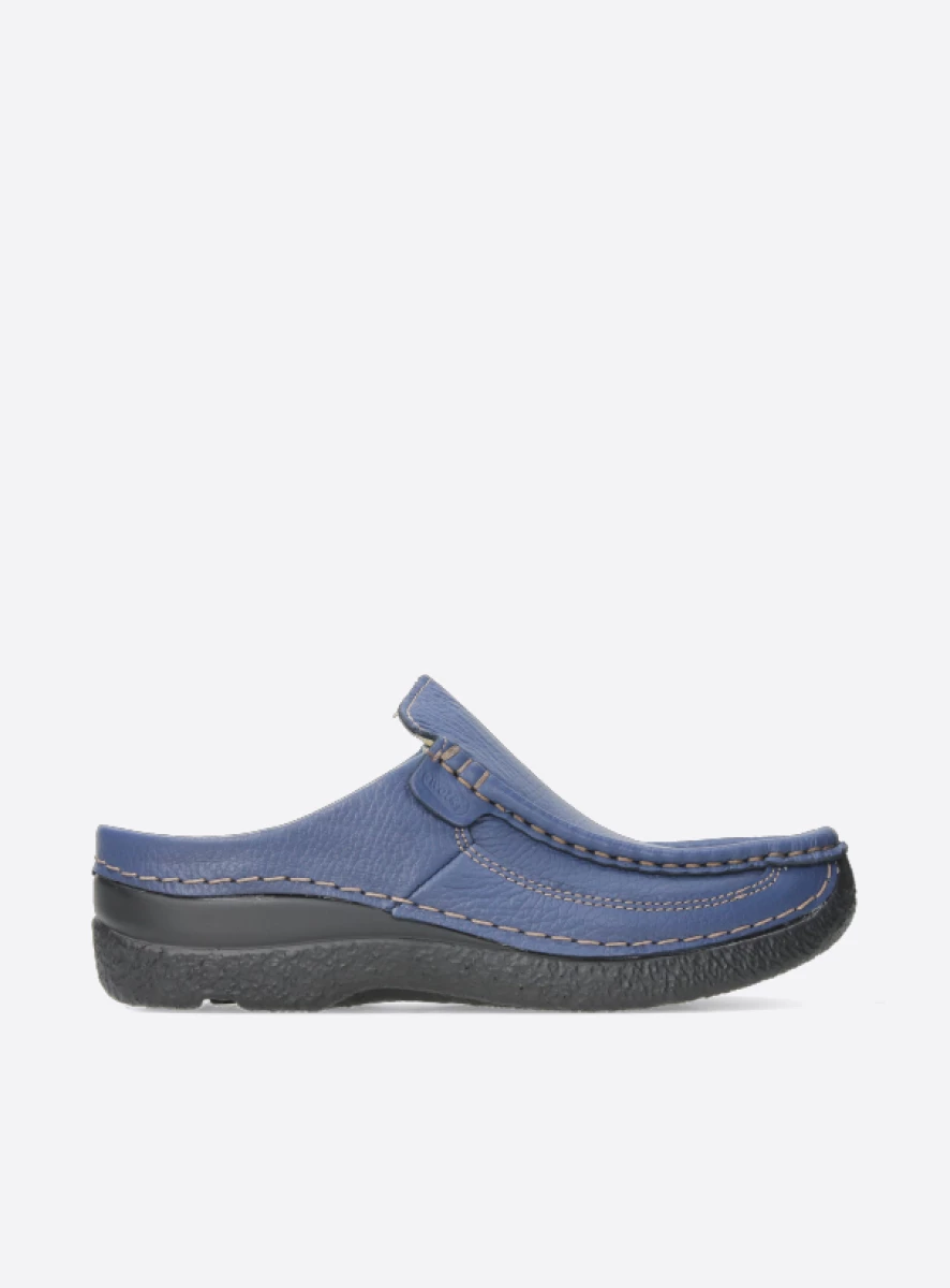 Wolky Slippers 06202 Roll Slide 70890 sky-blue leer