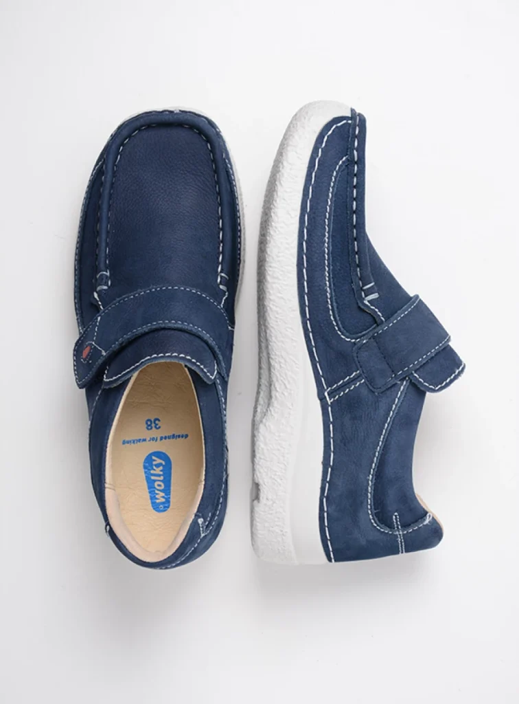 Wolky Bandschoenen 06221 Roll Strap 11820 denim nubuck