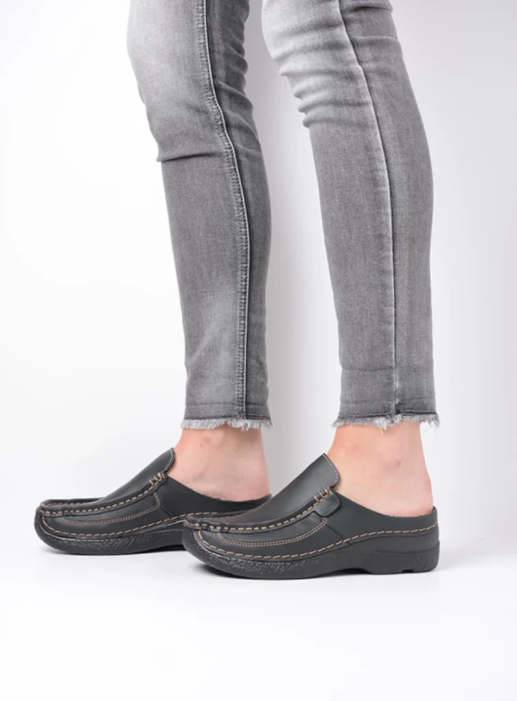 Wolky Slippers 06233 Roll Slide Vegan 93000 zwart