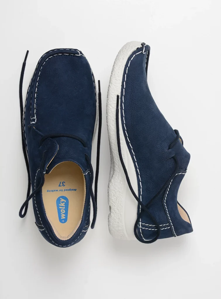 Wolky Lage veterschoenen 06252 Seamy Shoe 11820 denim nubuck