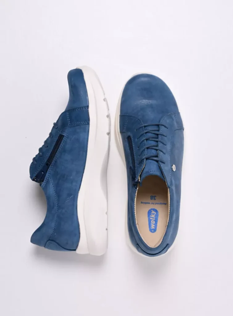 Wolky Sneakers 06401 Blitz 36804 blauw effectleer