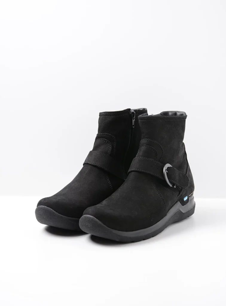 Wolky Enkellaarsjes 06611 Okay 11000 zwart nubuck