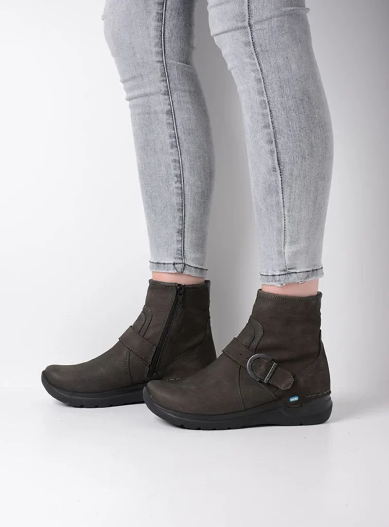 Wolky Enkellaarsjes 06611 Okay 11301 asfalt nubuck