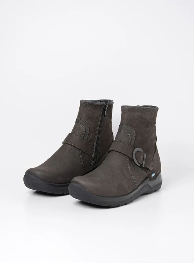 Wolky Enkellaarsjes 06611 Okay 11301 asfalt nubuck