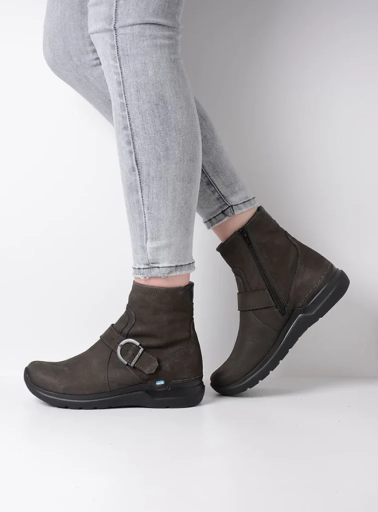 Wolky Enkellaarsjes 06611 Okay 11301 asfalt nubuck