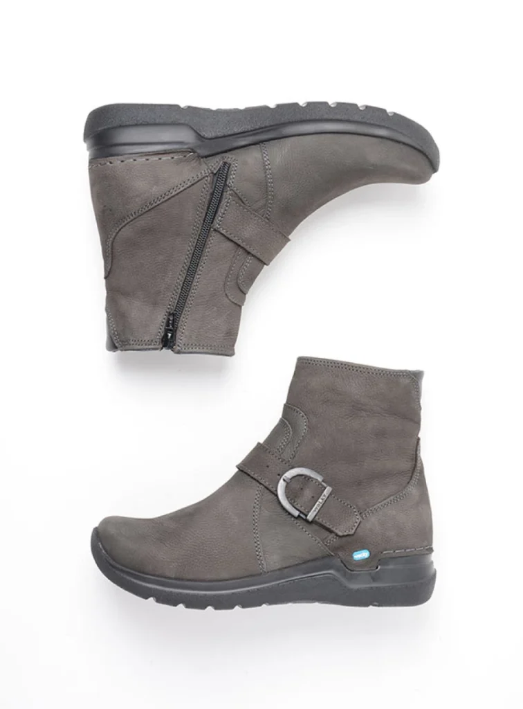 Wolky Enkellaarsjes 06611 Okay 11301 asfalt nubuck