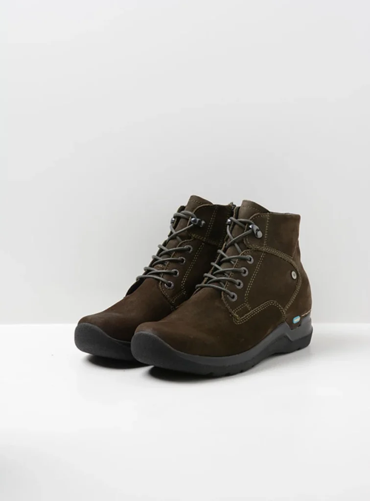 Wolky Hoge veterschoenen 06612 Whynot 16770 cactus nubuck