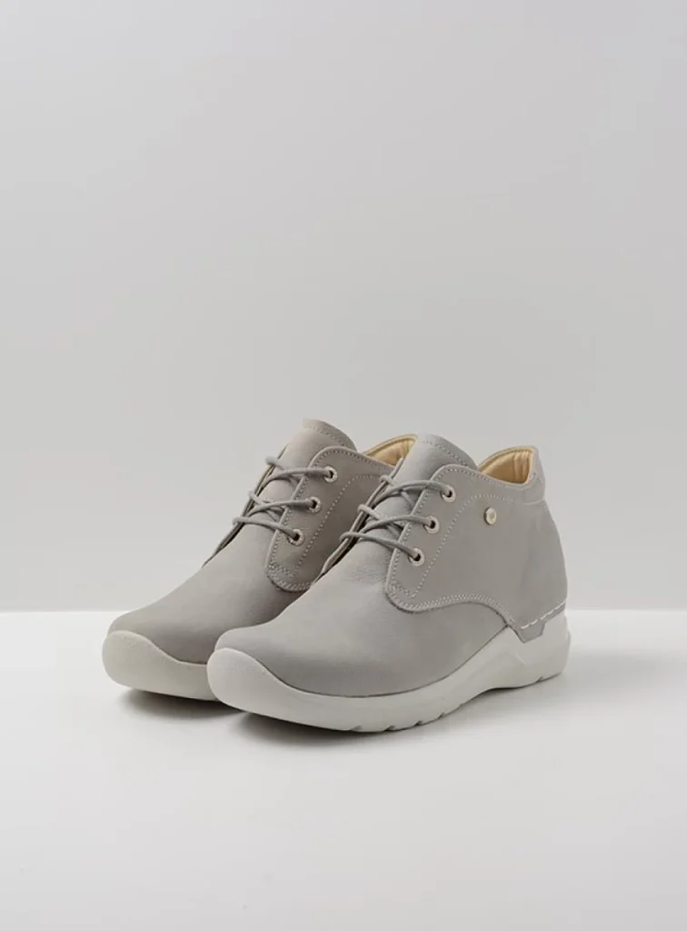 Wolky Hoge veterschoenen 06618 Truth HV 11206 lichtgrijs nubuck