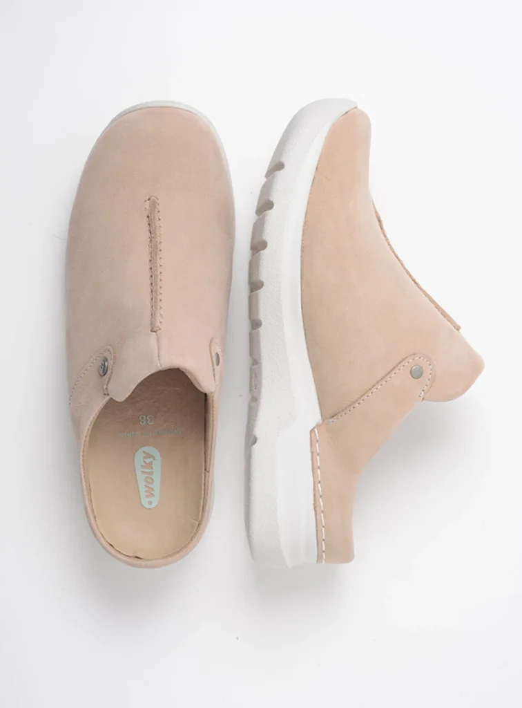 Wolky Slippers 06625 Holland DB 98390 beige nubuck