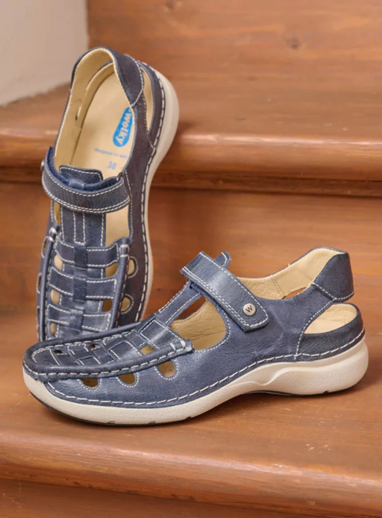 Wolky Comfortschoenen 07204 Rolling Sun 35800 blauw leer