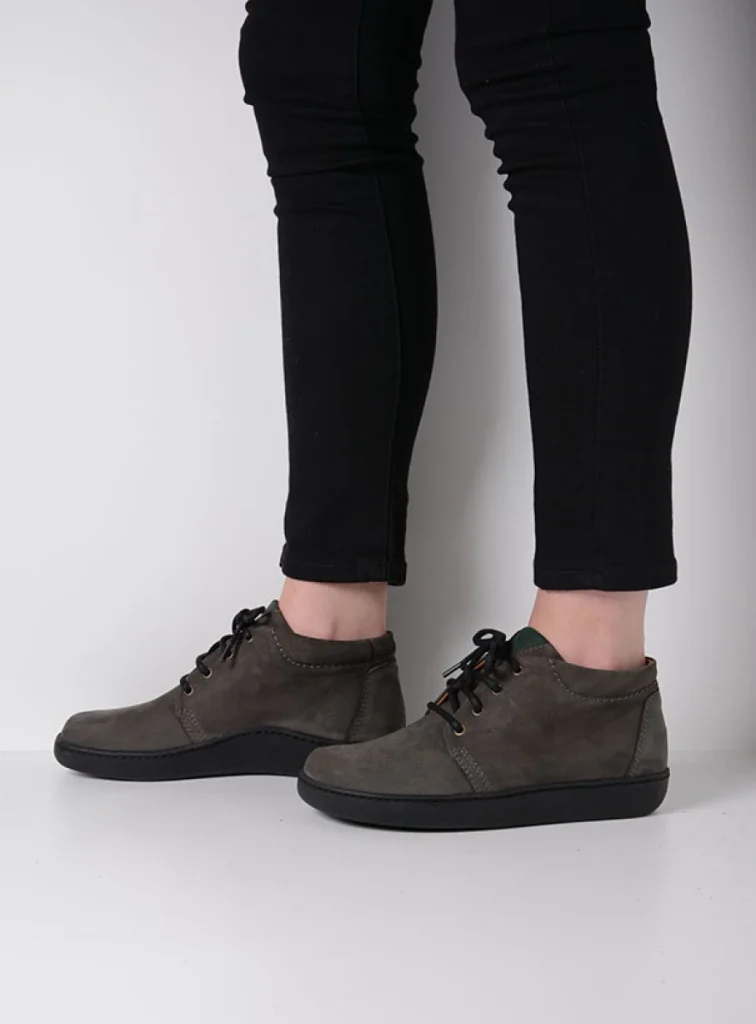 Wolky Hoge veterschoenen 08100 Kansas Lady XW 11301 asfalt nubuck