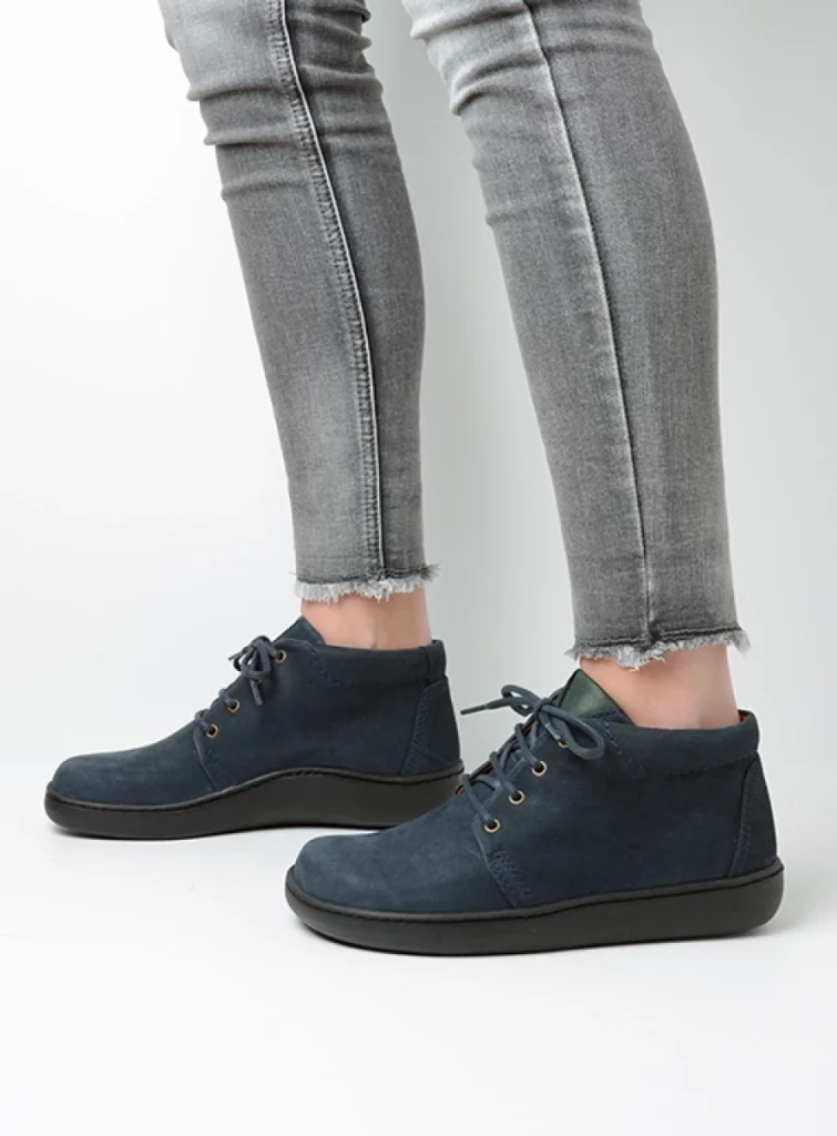 Wolky Hoge veterschoenen 08100 Kansas Lady XW 11800 blauw nubuck