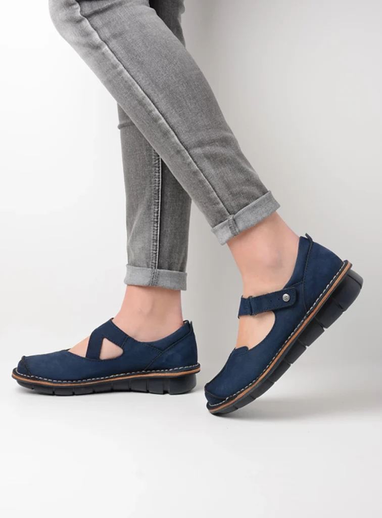 Wolky Bandschoenen 08389 Cordoba 11820 blauw nubuck