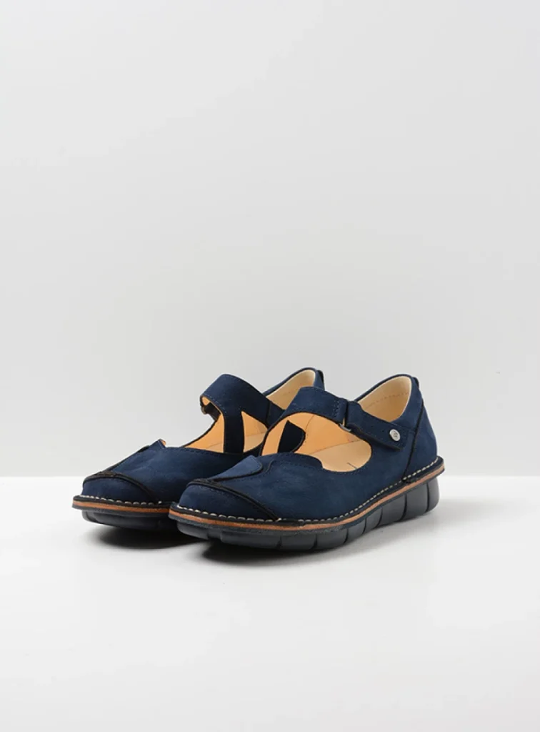 Wolky Bandschoenen 08389 Cordoba 11820 blauw nubuck