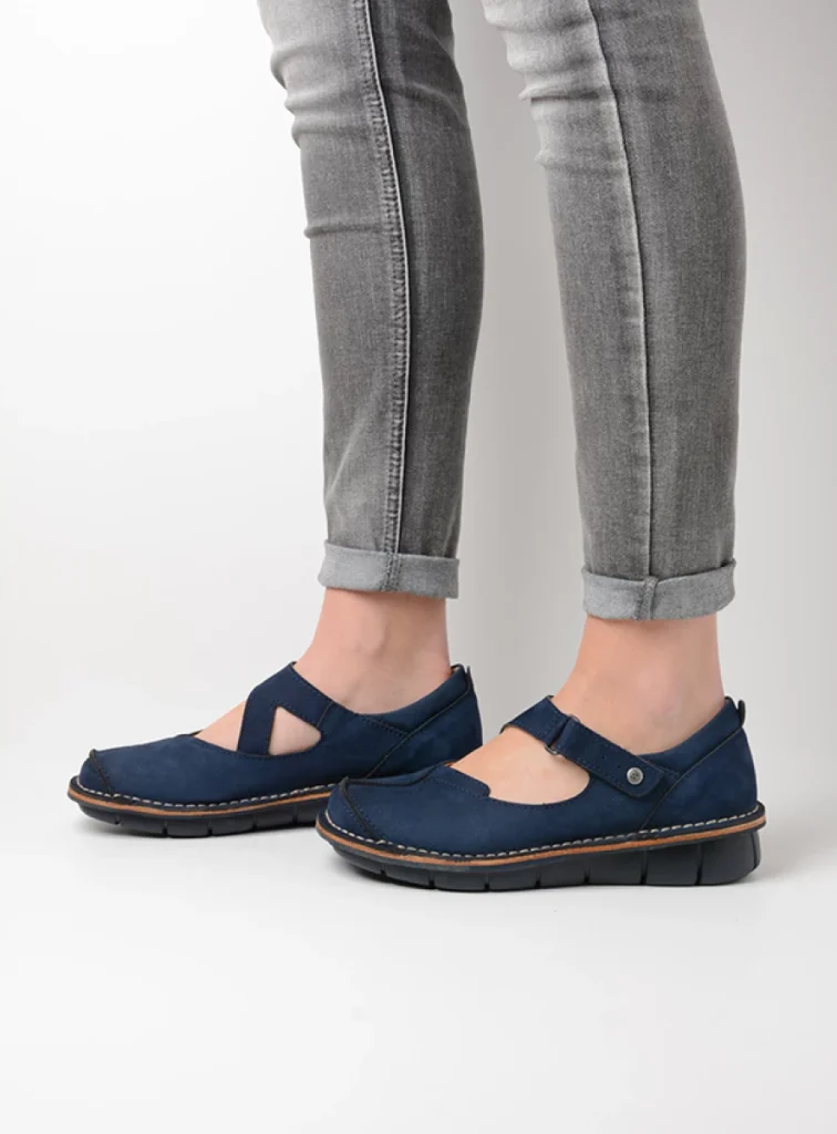 Wolky Bandschoenen 08389 Cordoba 11820 blauw nubuck