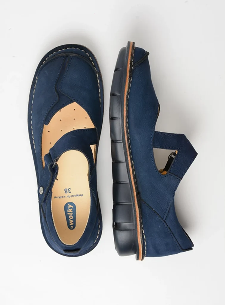 Wolky Bandschoenen 08389 Cordoba 11820 blauw nubuck