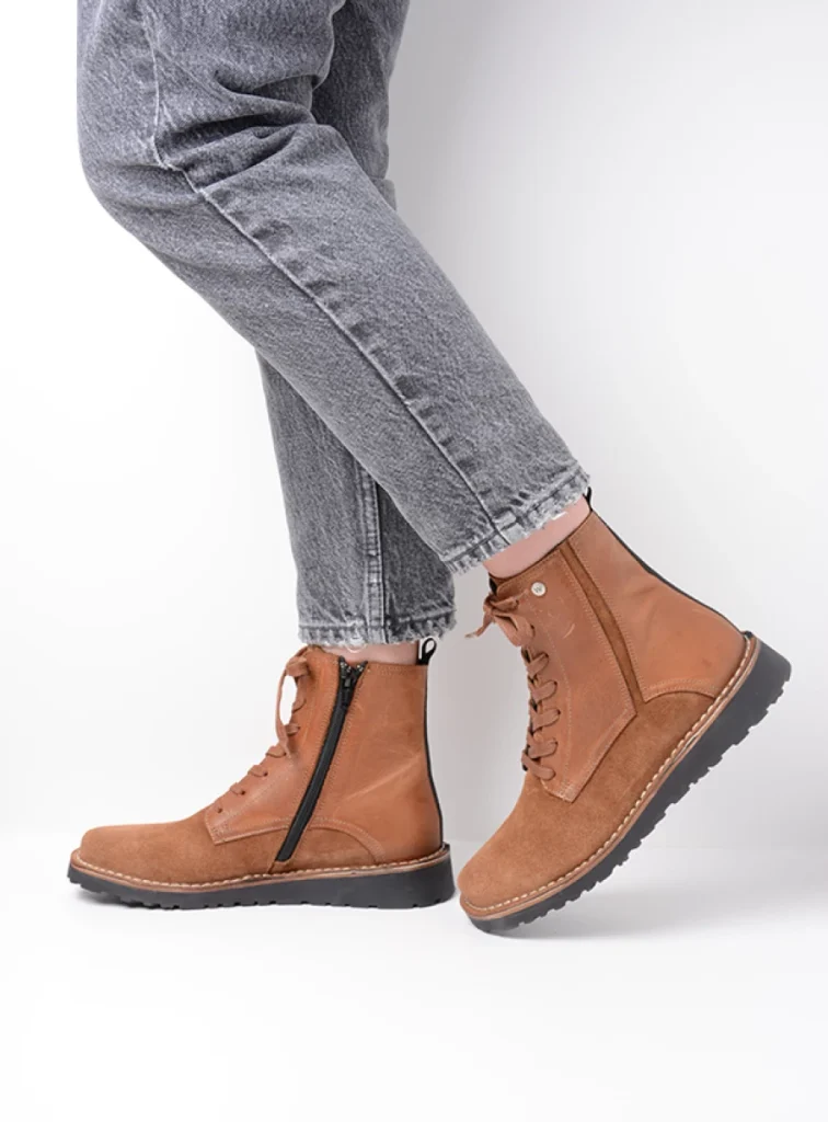 Wolky Enkellaarsjes en boots 08425 Wagga Wagga 40430 cognac suede